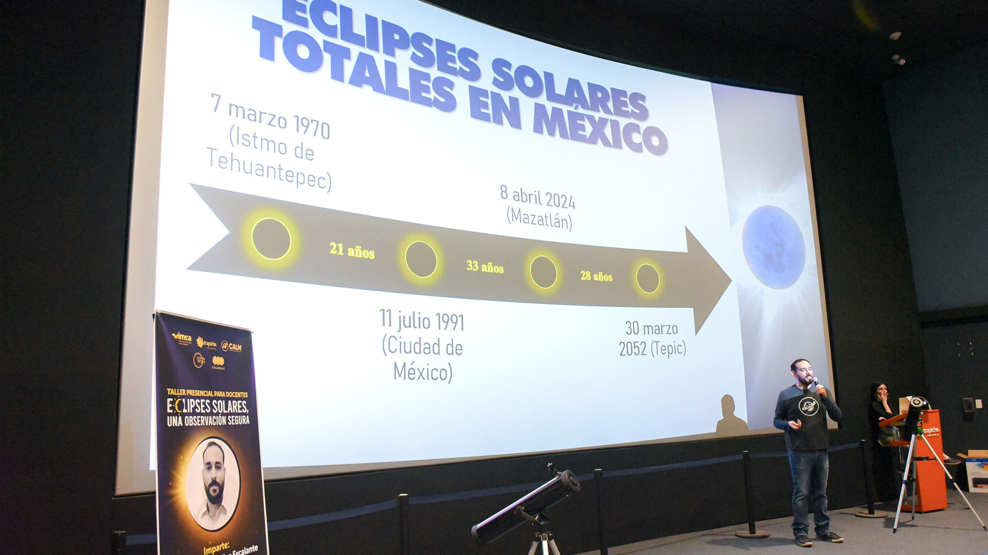 Maestros de Sinaloa se capacitan para observar eclipses solares de forma segura.
